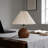 Compact Pleated Table Lamp With Switch, Compatible With E26 Dimmable Bulbs