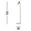 Jaretzy 152cm Black Task Floor Lamp
