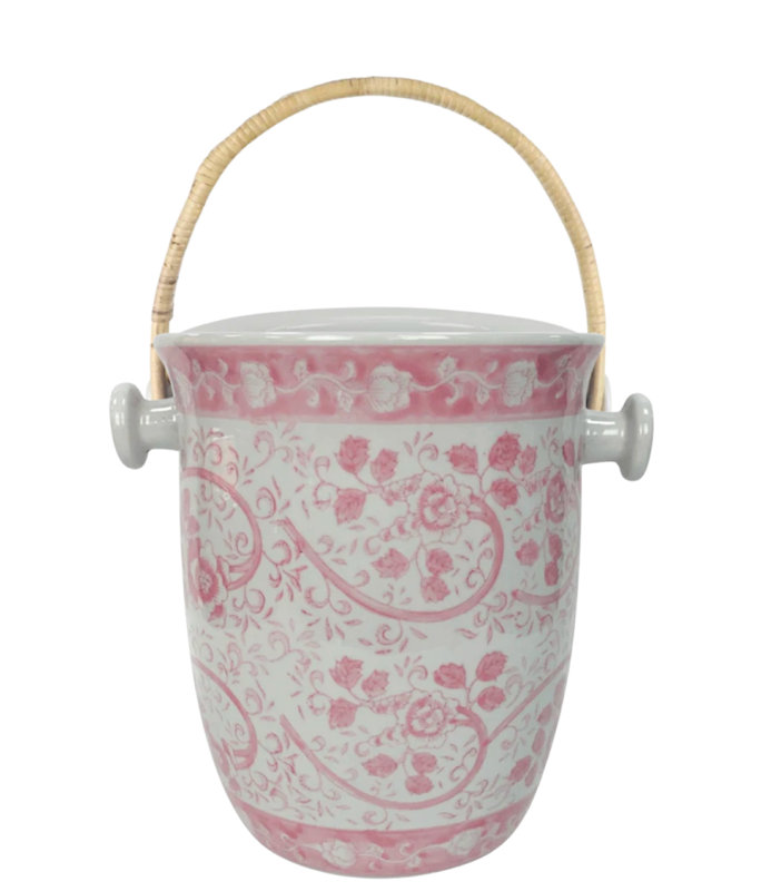 Pink Rose Blossom Ice Bucket