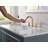 Trinsic Brushed Gold Bathroom Faucet with Sprayer, 8 Inch Widespread Bathroom Sink Faucet with Pull Out Sprayer, Metal Push-Pop Drain, Champagne Bronze-87224377