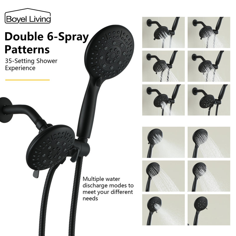 Boyel Living Massage/Jet 1.8 GPM GPM, Matte Black
