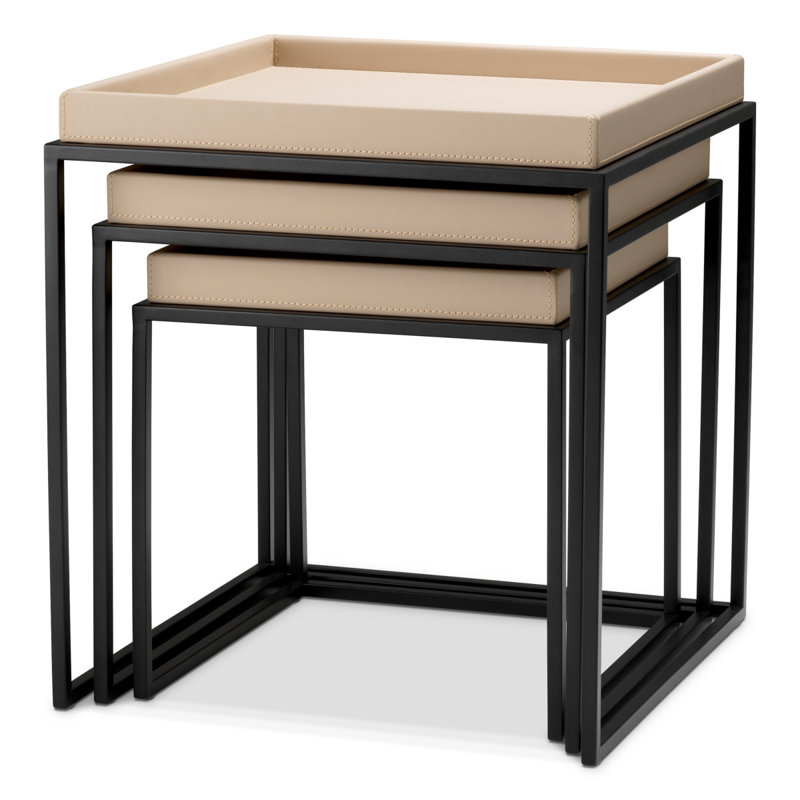 Side Table Léonard Matte Black Finish