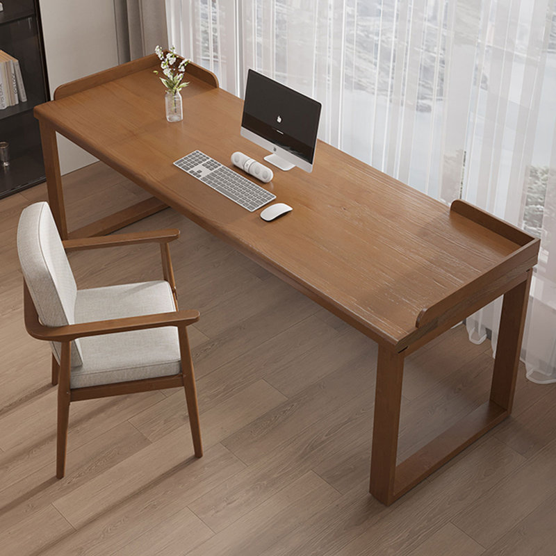 Bureaux rectangulaires en bois massif, H 29,53 po x l 62,99 po x P 23,62 po, Brun