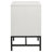 Yountville White 2-Drawer Nightstand Bedside Table