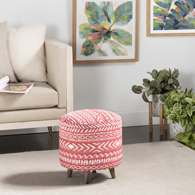 Tabouret Halvorson, rouge