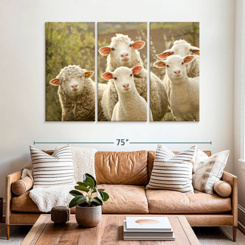 Brampt Stunned Sheep, 42" H x 65" W
