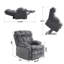  Fauteuil inclinable ajustable avec repose-tête et fonctions de massage et de chaleur-1242374760