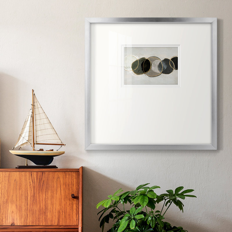 «River Bottompremium», reproduction encadrée, H 17 po x l 17 po x P 1,25 po, Papier avec cadre argenté