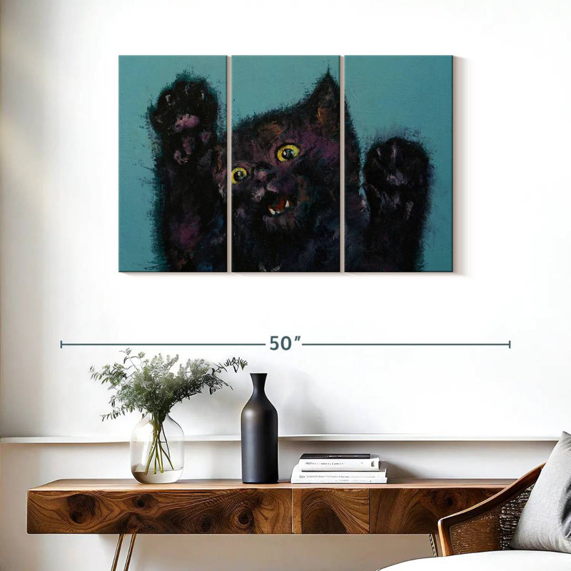 Brampt Ninja Kitten, 14" H x 23" W