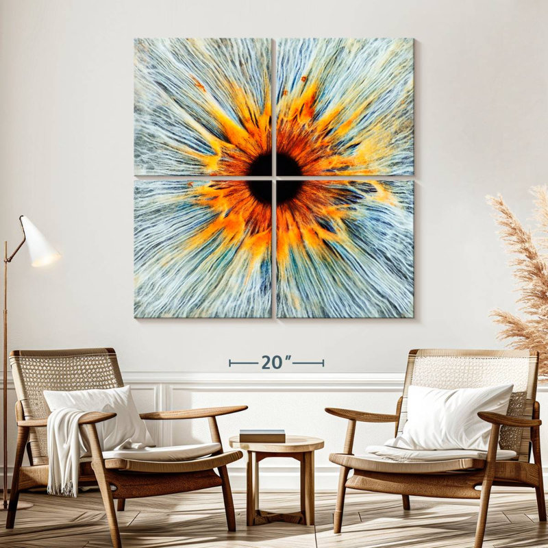Alcaraz magnifique œil humain, H 57 po x l 57 po