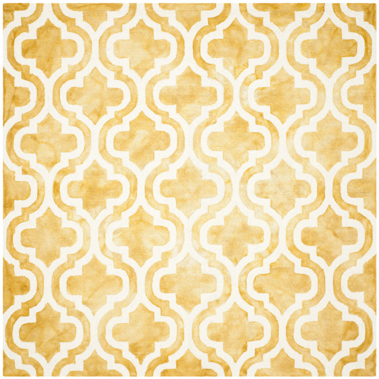 Degeorge Hand Tufted Wool Geometric Rug