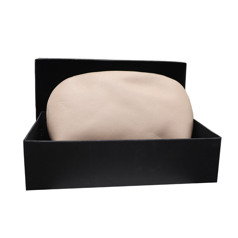 Leather Toiletry Bag- Light Pink