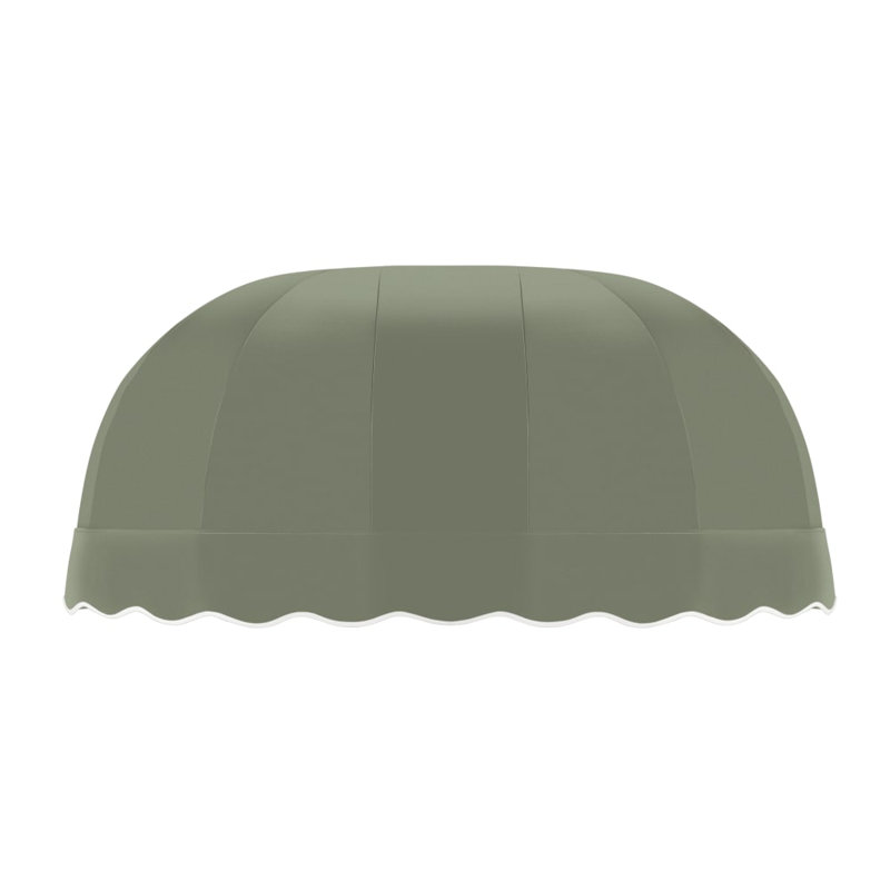 Awntech Chicago Acrylic Fabric Fixed Awning, 33.25" H x 76.5" W x 26.25" D, Sage