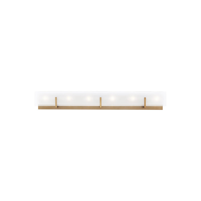 Syll Six Light Wall / Bath from Visual Comfort Studio, No Bulb Included, Satin Brass, 6-Light