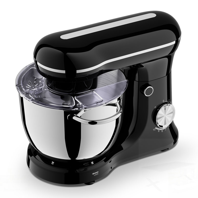 Plum Chef Electric Food Mixer With 10 Speeds, Portable Lightweight Design, And Dishwasher Safe Stainless Steel Bowl For Everyday Kitchen Use
