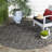 Ajacia Geometric Black Indoor/Outdoor Area Rug-684893441