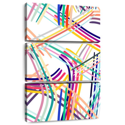 Avery Woven Colorful Lines Multicolored