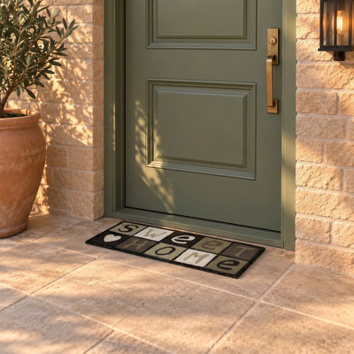 Tapis d'entrée noir Sweet Home 30 x 10 po Sweet Home