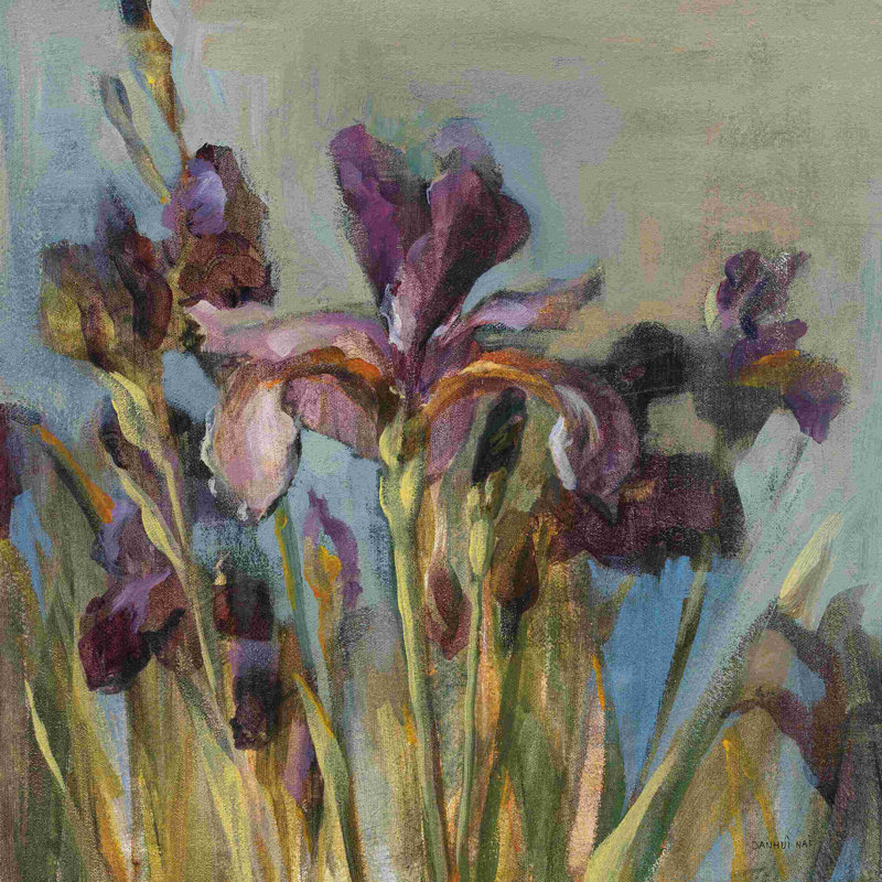 Iris printanier I, H 12 po x l 12 po