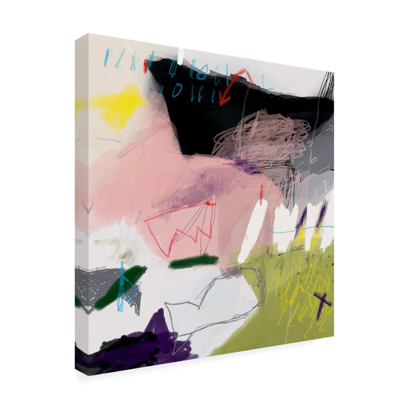 Œuvre sur toile, Danielle Lauzon, H 14 po x l 14 po