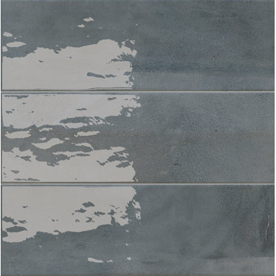 Aura Glossy Subway Ceramic Wall Tile 4x12 - Ideal for backsplashes, accent walls and decorative features