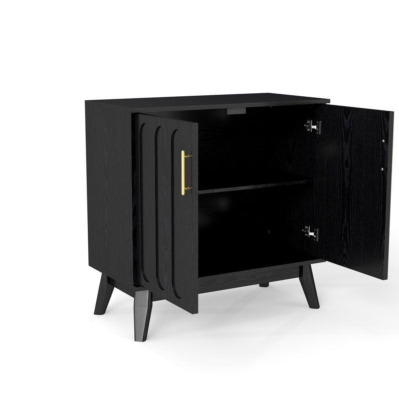 Buffet Mid-Century, Noir