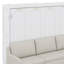 Lit escamotable en bois avec canapé pliant, tablettes, éclairage DEL et verrou de sécurité-269213134