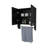 Sleek Black Bathroom Cabinet With Towel Bar - Maximizes Functionality Wall Mounted Storage Holder