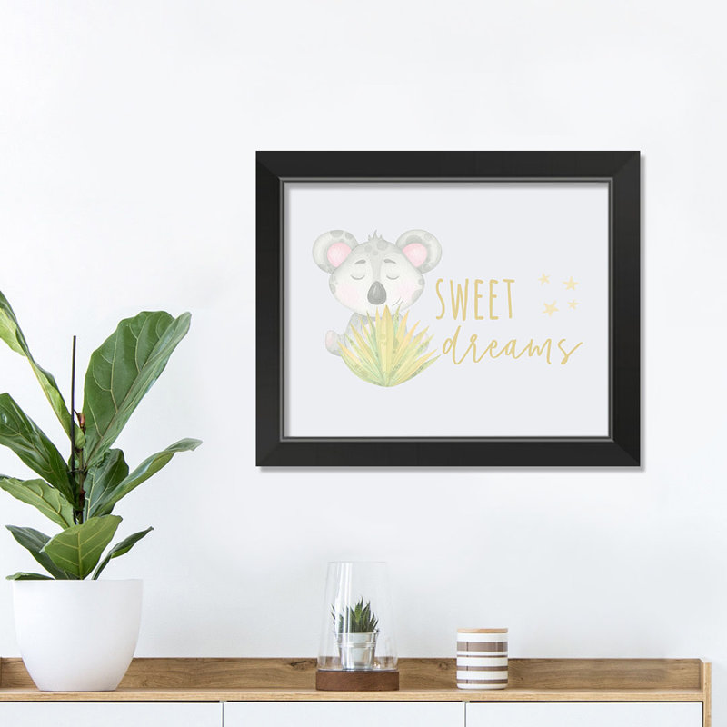 «Sweet Dreams», art encadré, H 14 po x l 11 po x P 1 po