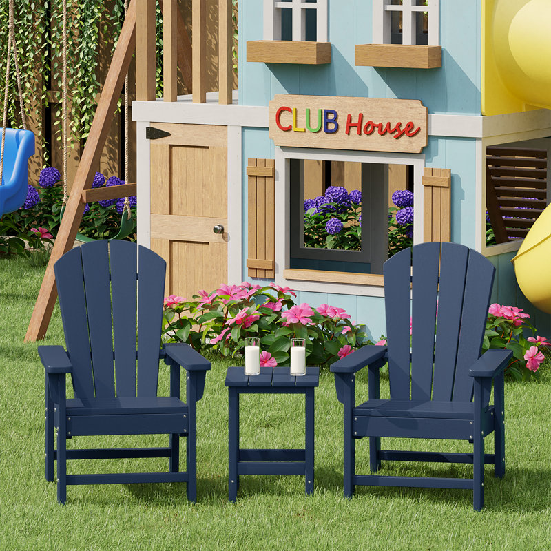 Ensemble de 3 chaises pour enfants Vinnie, Marine