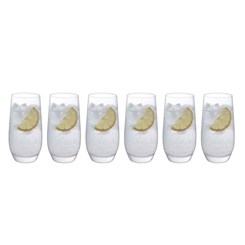 Dartington Crystal Bar Six Highball Glasses