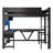 Loft Bed With Desk, Led And Charging Station-1006156054