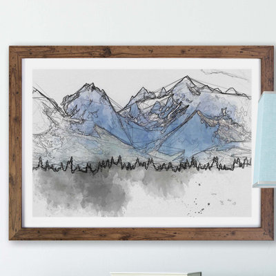 Rocky Mountains in Alaska - Framed Print