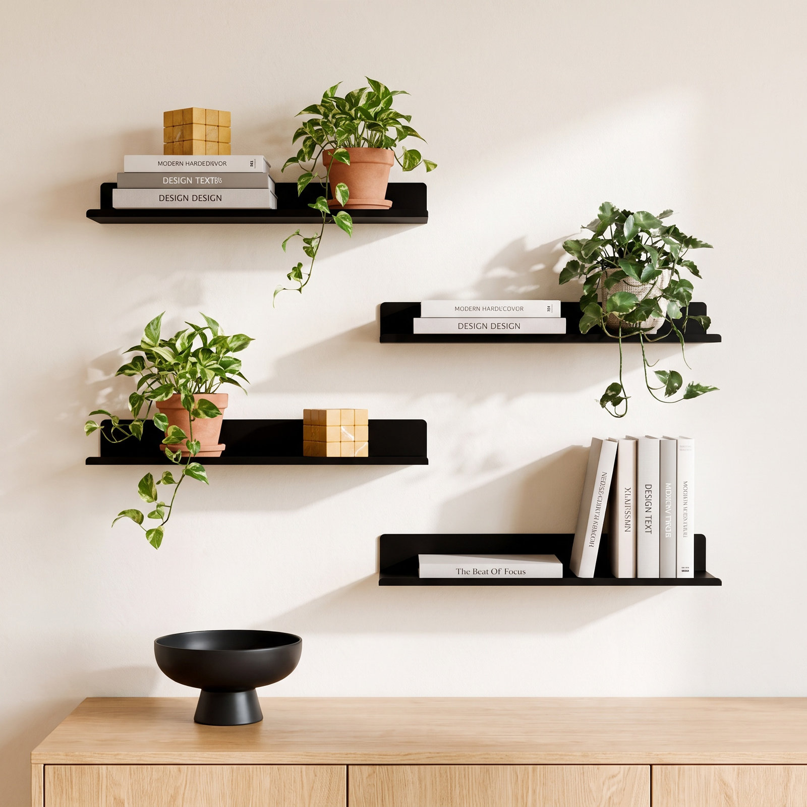Floating Shelf, 1.97" H x 16.14" W x 3.93" D