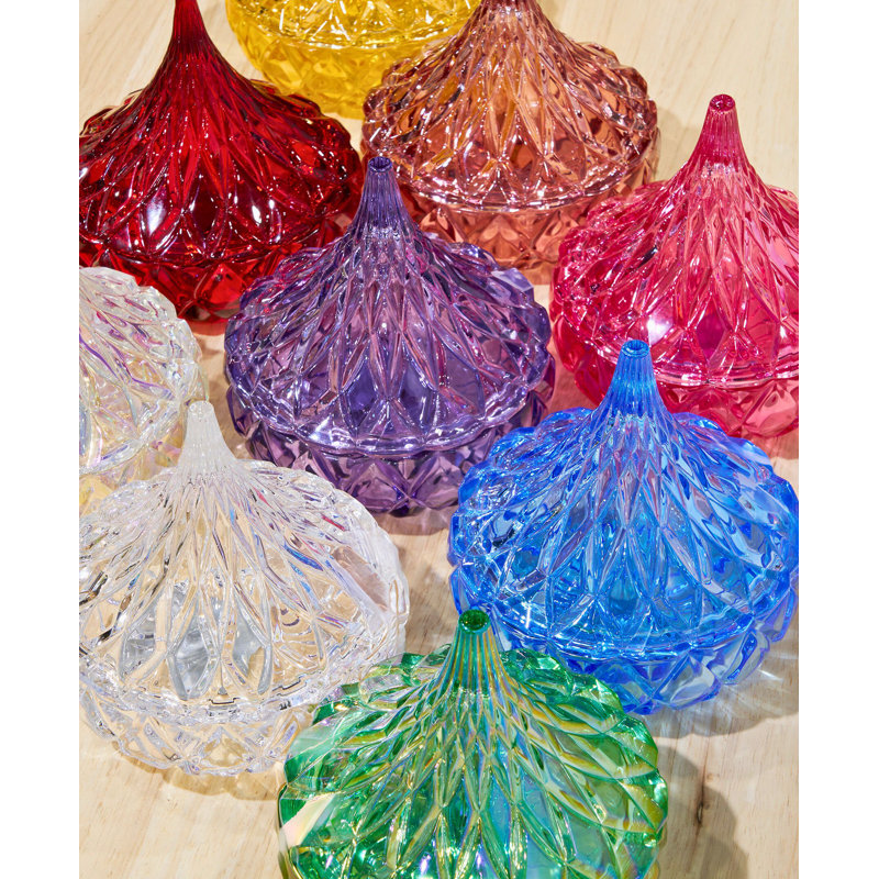 Cholocate Hershey's Kiss Candy Jar, Clear