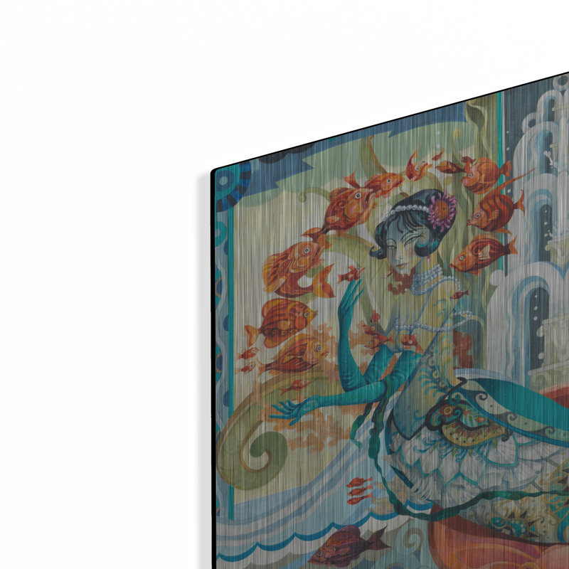 Art mural en métal Trinx «Aquatic Flapper» par David Galchutt, H 12 po x l 16 po