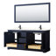 Ensemble de meuble-lavabo double 60 "avec miroir Avery-97812924-97812921