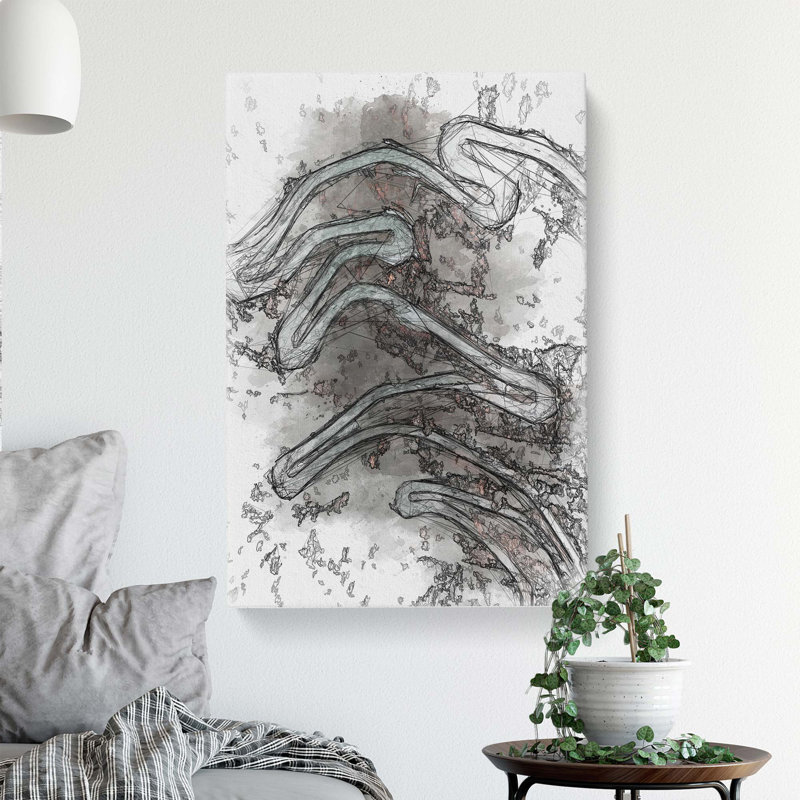 Maloja Pass In Switzerland In Abstract - Wrapped Canvas Print, 76cm H x 50cm W x 3cm D