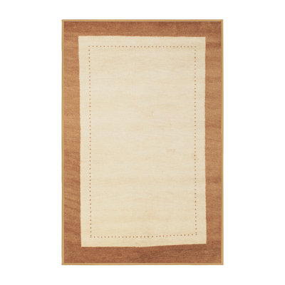 Tapis beige/brun contemporain
