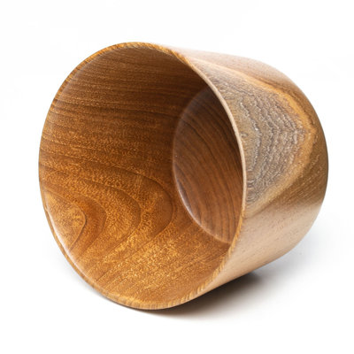 Wide Rim Ochawan Teak Wood Bowl 2-Pack