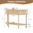 43.3'' Farmhouse Half Moon Console Table-1161319002