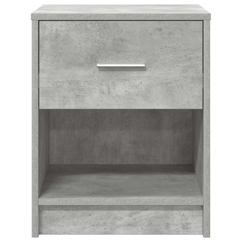 Bedside Cabinet With Drawer 40X34x50 Cm, Concrete Grey, 2