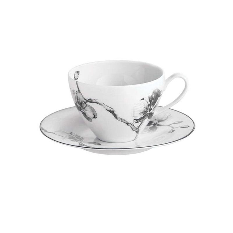 Black Orchid Cup and Saucer