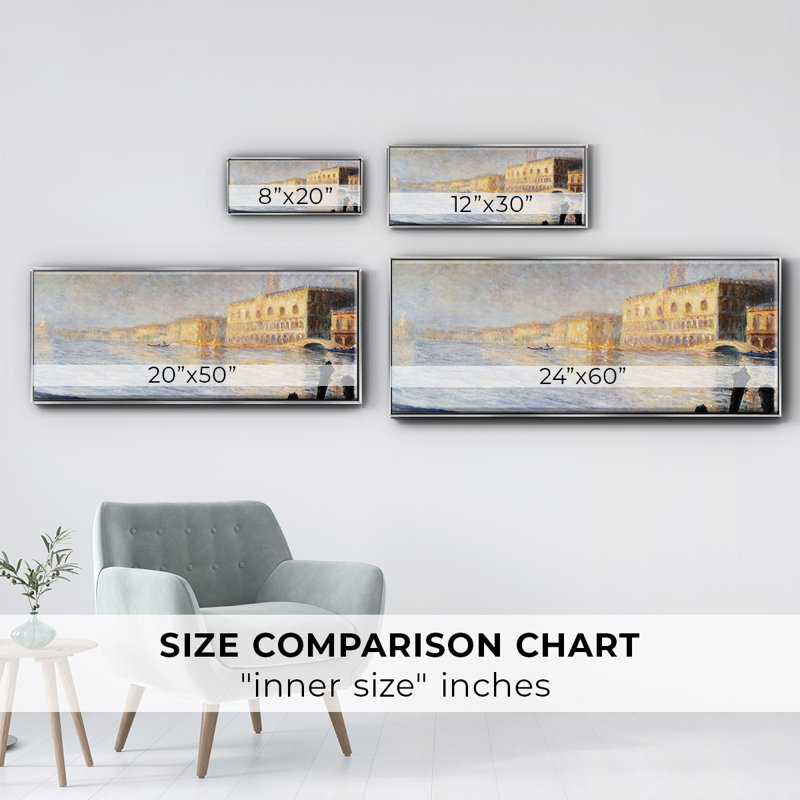 The Doges' Palace, 1908- Framed Canvas