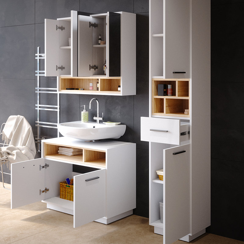 Bettysue Bathroom Furniture Suite, White