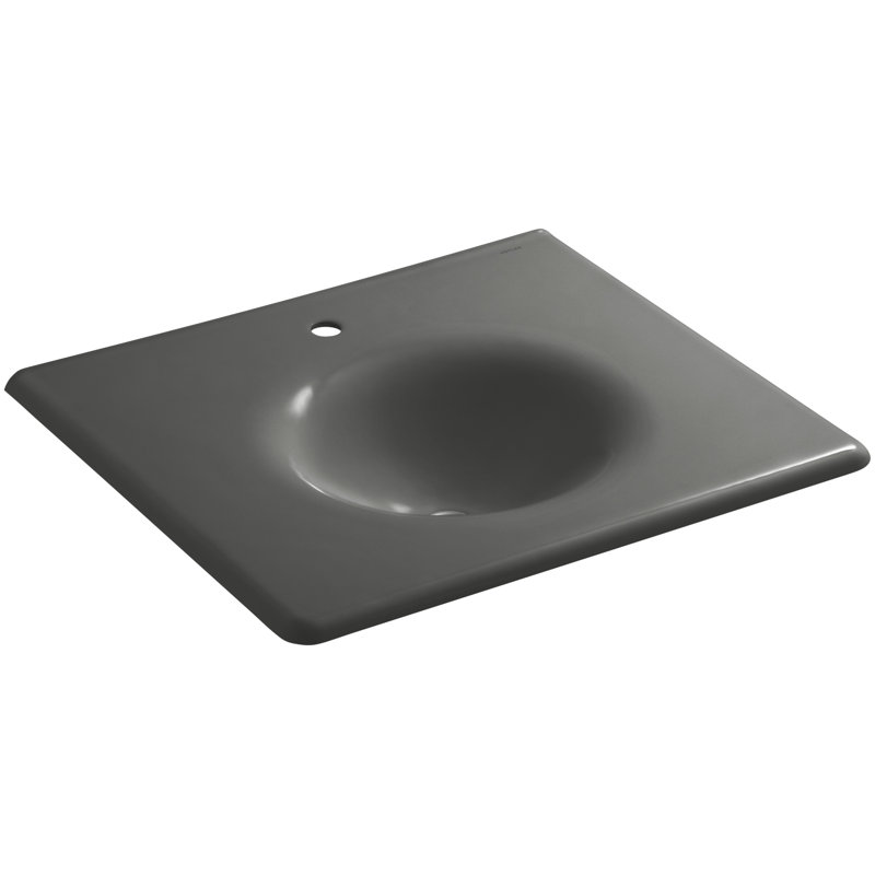 Iron Impressions 26" Single Bathroom Vanity Top, Sea Salt, Single, Sea Salt
