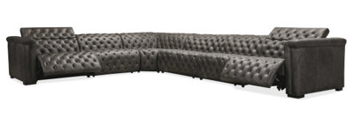 Leather Reclining Corner Sectional