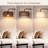 63'' Arched/arc Rattan Floor Lamp With Bulb And Remote Control Included