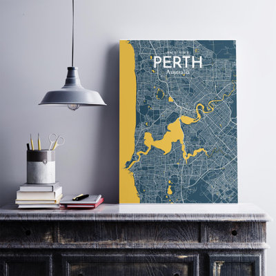 «Perth City Map», impression