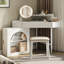 Meuble-lavabo de coin avec miroir et lumières DEL
